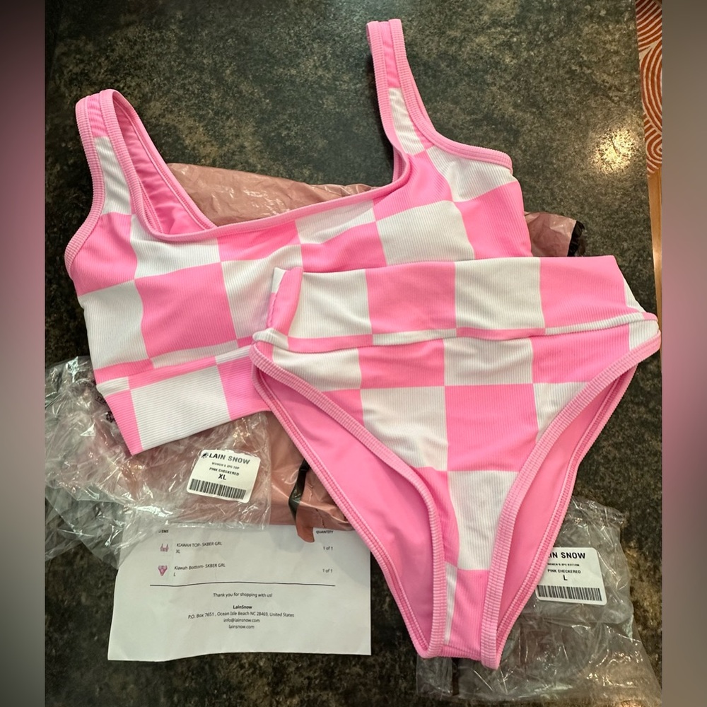 LainSnow Sk8er Girl Pink Check